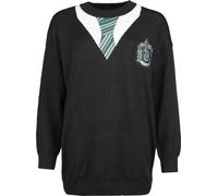 HARRY POTTER Slytherin Women Knitted Sweater Black Large, Black, M