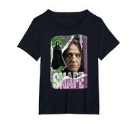 Harry Potter Snape Photo Collage T-Shirt, Women's Plus, Black, 5X