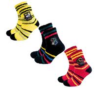 Harry Potter Socks Set of 3 Socks Gryffindor Hogwarts Hufflepuff Non-Slip Socks Hogwarts for Women Teens Hogwarts Gift Size UK 3/7, multicoloured, 36-40