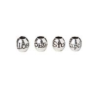 Harry Potter Charm Bead Set - 4 x spell beads - Refined Craftsmanship | - Zinc / Copper / Aluminium