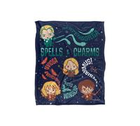 Harry Potter Spells and Charms Blanket 152 x 127 cm Warner Brothers White One Size