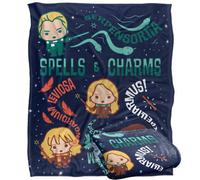 Harry Potter Spells & Charms Chibi Blanket Multicoloured (One Size)