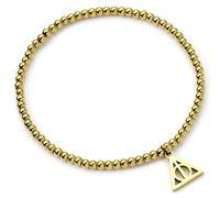 Harry Potter Stainless Steel Deathly Hallows Gold Ball Bead - Stainless Steel