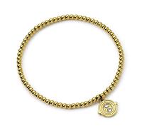 Harry Potter Stainless Steel Time Turner Gold Ball Bead Bracelet