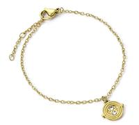 Harry Potter Stainless Steel Time Turner Gold Chain Bracelet