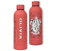 Harry Potter Stainless Steel Water Bottle for Kids Personalised Drink Bottle Burgundy Hogwarts Greefindor Gift for Girls Leakproof BPA Free -700 ml