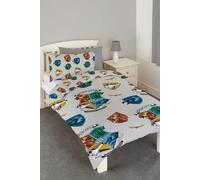 Harry Potter Gryffindor Ravenclaw Hufflepuff and Slytherin Reversible Duvet Cover Set Bedding Bed Set