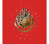 Harry Potter Star Hogwarts Gold Crest Men's T-Shirt - Red - L - Red