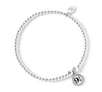 Harry Potter Sterling Silver Ball Bead 9 3/4 Charm Silver Bracelet HPSB011 - Sterling Silver / Copper