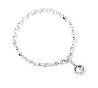 Harry Potter Sterling Silver Charm Bracelet with Swarovski Crystal
