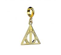 Harry Potter Sterling Silver Deathly Hallows Gold Plated Slider Charm - - Sterling Silver / Copper