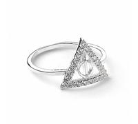 Harry Potter Sterling Silver Deathly Hallows Ring - Bold Statement | Acotis - Size M - Sterling Silver / Copper