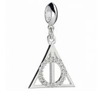 Sterling Silver Deathly Hallows Slider Charm with Crystal Elements