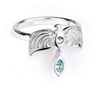 Harry Potter Sterling Silver Diadem Ring embellished with Crystals - Size XL - Sterling Silver / Copper