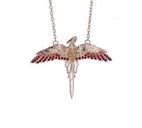 Official Harry Potter Sterling Silver Fawkes Necklace Embellished with Swarovski® Crystals by The Carat Shop