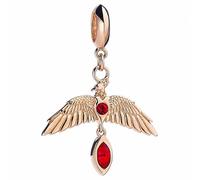 Harry Potter Sterling Silver Fawkes Rose Gold Plated Slider charm with - Sterling Silver / Copper