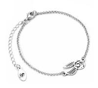 Harry Potter Sterling Silver Golden Snitch Charm Bracelet