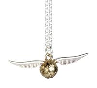 Harry Potter Sterling Silver Golden Snitch Charm Necklace