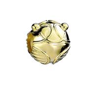 Harry Potter Sterling Silver Golden Snitch Spacer Gold Bead - Sterling Silver / Copper
