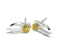 Harry Potter Sterling Silver Golden Snitch Stud Earrings