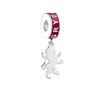 Harry Potter Sterling Silver Red Enamel Gryffindor Slider Charm
