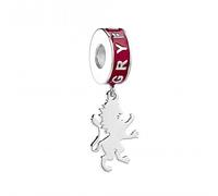 Harry Potter Sterling Silver Gryfindor House Slider charm - Exclusive Design - Sterling Silver / Copper