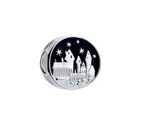 Harry Potter Sterling Silver Hogwarts Castle Spacer Bead SB0179 - Sterling Silver / Copper