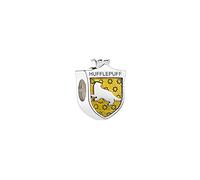 Harry Potter Sterling Silver Hufflepuff House Shield Spacer Bead