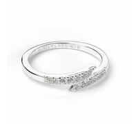 The Carat Shop Harry Potter Lightning Bolt Ring - Sterling Silver, Crystal Elements - Size L
