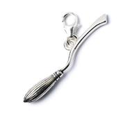 Harry Potter Sterling Silver Nimbus 2000 Broom Clip on Charm, By The Carat Shop