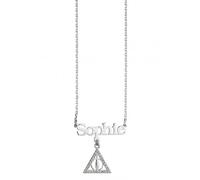 Harry Potter Sterling Silver Personalised Necklace with Deathly Hallows - Sterling Silver / Copper