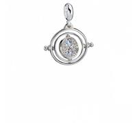 Harry Potter Sterling Silver Time Turner Slider Charm with Crystal Elements - - Sterling Silver / Copper