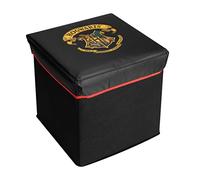 Harry Potter Storage Box with Lid - Hogwarts Children's Room Toy Box Ideal for Kallax Shelf Black 28 x 28.5 x 28.5 cm