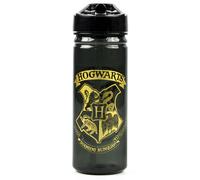 Harry Potter Straw Water Bottle | Unisex Kids Black | Official Harry Potter Black One Size