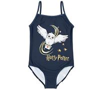 Harry Potter Swimsuits for Girls | Burgundy Hogwarts Crest OR Navy Hedwig Options | Magical One Piece Swimming Costume Swimwear 7-8 Years