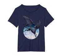 Harry Potter Thestral T-Shirt, Women's Plus, Navy Blue, 2X