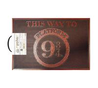 Harry Potter This Way To Platform 9 3 4 Rubber Door Mat In Brown Brown