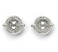 Harry Potter Time Turner Silver Tone Stud Earrings