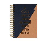 Harry Potter Trouble Finds Me Premium A5 Wiro Notebook - Spiral-Bound, 240 Lined Pages, Officially Licensed, L:16.5cm, H:21cm, D:2.5cm
