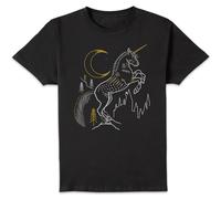 Harry Potter Unicorn Men's T-Shirt - Black - 3XL