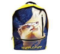 Harry Potter Unisex (Intricate Houses Hufflepuff) Backpack, Black/Yellow/Cream