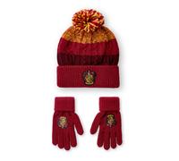 Harry Potter Unisex Kids Multicoloured Gryffindor Beanie and Gloves Set (One Size)