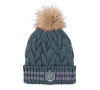 Harry Potter Unisex Kids, Teens, Adults Beanie Hat, Green, Slytherin, Winter Accessories, Size 6 7/8
