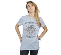 Harry Potter Waiting For My Letter Hogwarts Cotton Boyfriend T-Shirt In Grey Grey M