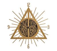 Harry Potter wall clock Deathly Hallows symbol 26.5x29x3.5cm metal plastic