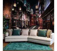 Harry Potter Wall Sticker - Diagon Alley Full Wall Mural Wizarding World Art (3m Width x 2.3m Height)