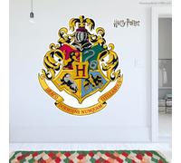 Harry Potter Wall Sticker - Hogwarts Crest Wall Decal Wizarding World Art (60cm Height x 50cm Width)
