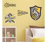 Harry Potter Wall Sticker - Hufflepuff House Pride Decal Set Wizarding World Art (90cm Width x 45cm Height)