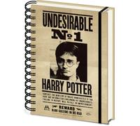 Harry Potter Wanted Poster A5 Wirebound Notebook