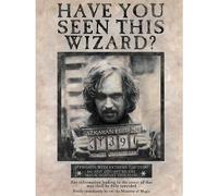 Harry Potter Wanted Sirius Black Canvas Print Black
